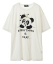 Candy Stripper EVERYTHING IS OKAY BIG TEE キャンディストリッパー トップス カットソー・Tシャツ ホワイト ブラック パープル【送料無料】