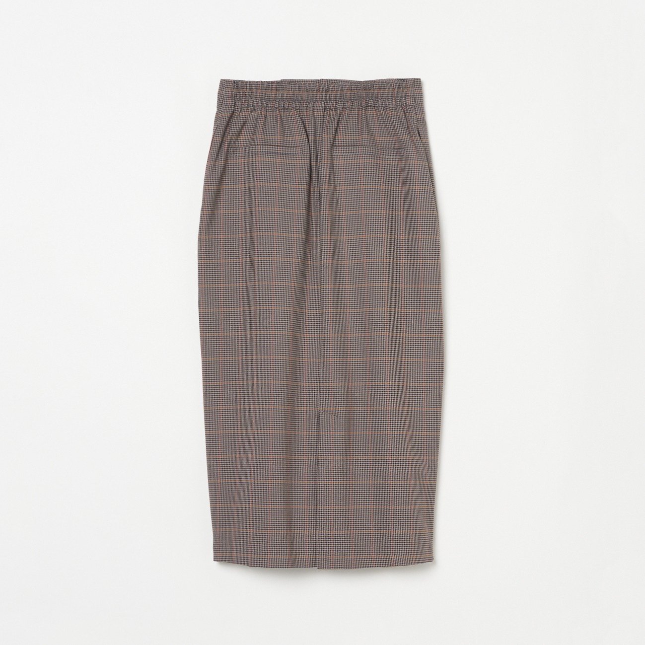 HELIOPOLE CHECK COCOON SKIRT エリオポール スカート その他のスカート ブラウン グレー