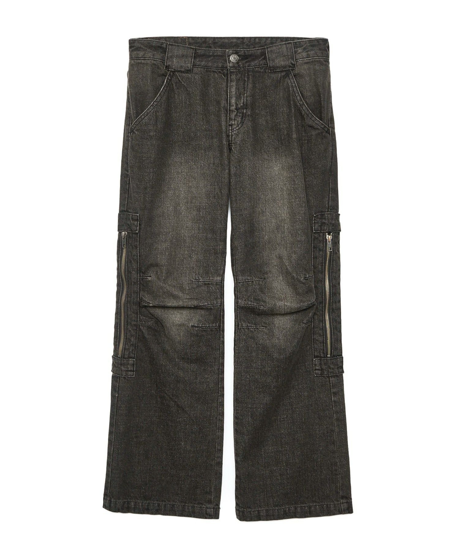 X-girl SIDE VENTILATION FLARE DENIM PANTS エックスガール パンツ その他のパンツ ブルー ブラック