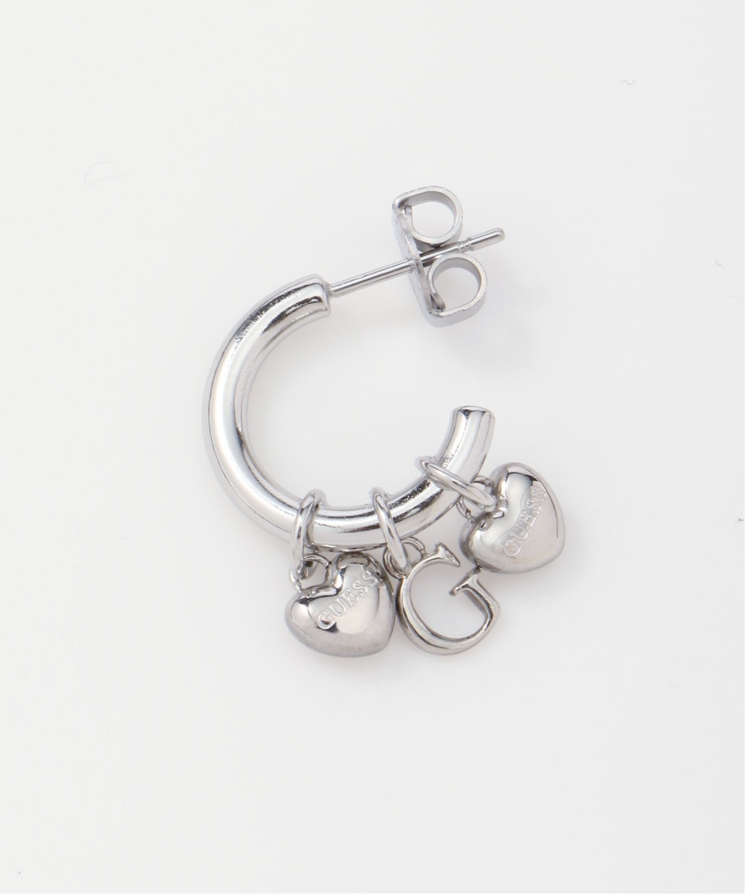 GUESS GUESS/(W)G TALISMAN Multi Charm Hoops ピアス アクセサリー ゲス アクセサリー・腕時計 ピアス ゴールド シルバー【送料無料】