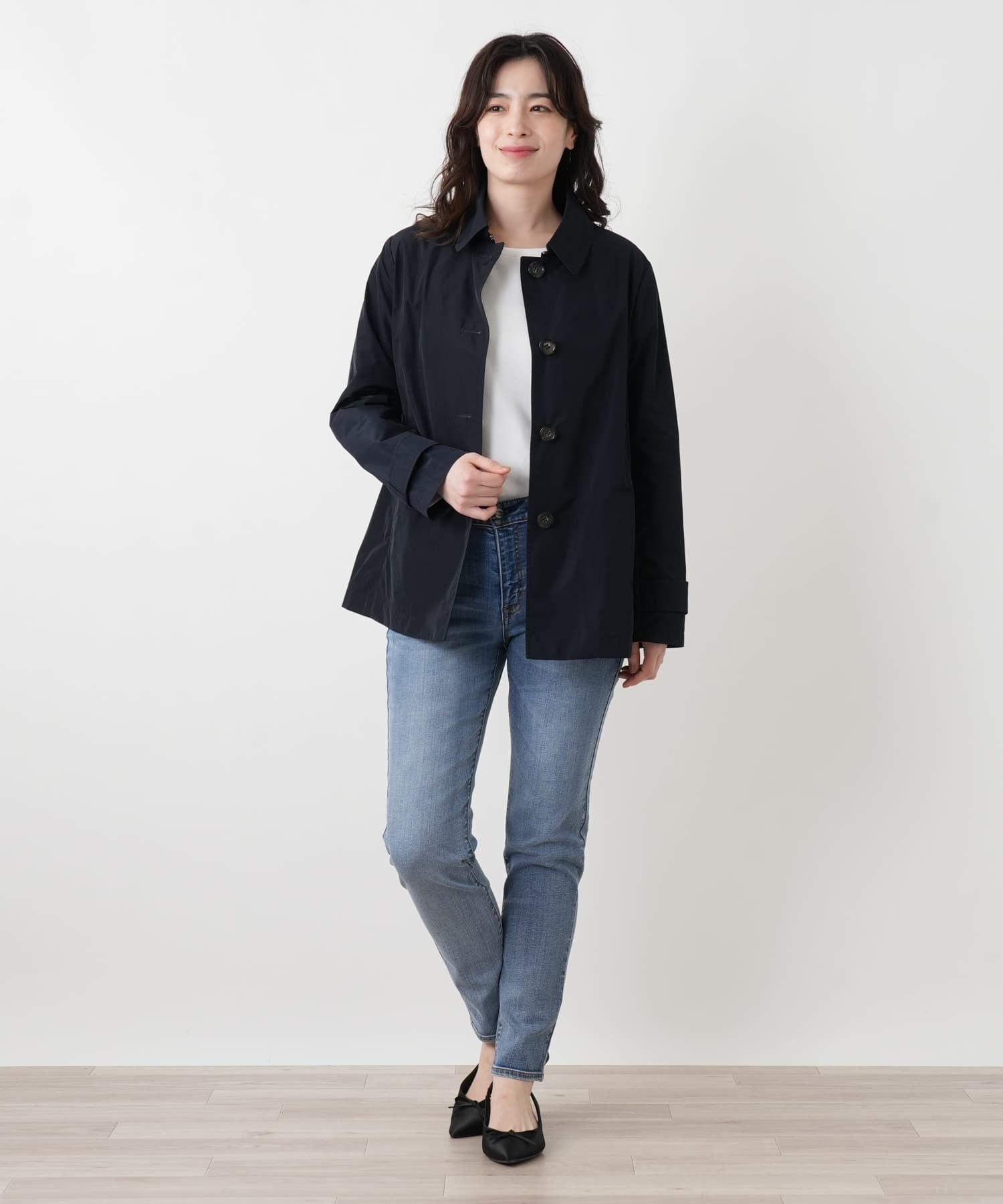 Leilian スリムデニムパンツ【L JEANS】 レリアン パンツ ジーンズ・デニムパンツ