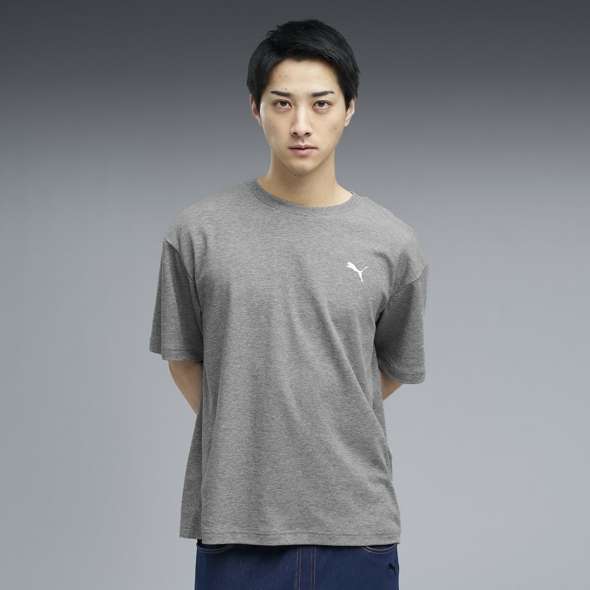 【SALE／30%OFF】PUMA メンズ ESS エレベーテッド MX カモ バック プリント 半袖 Tシャツ SUMMER MX SS BK PT TEE プーマ トップス カットソー・Tシャツ グレー