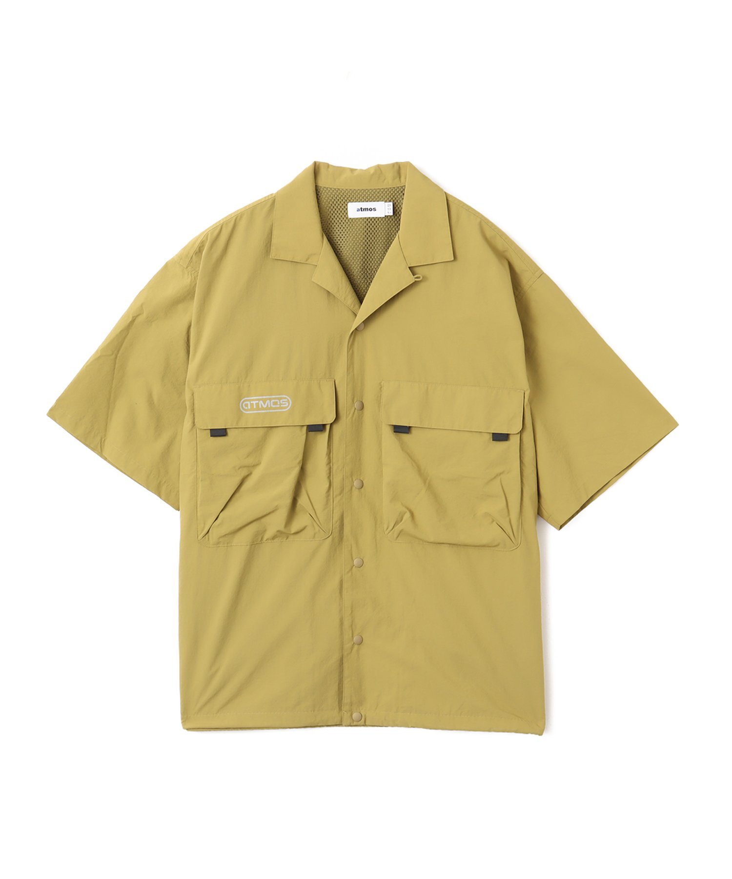 atmos atmos S/S Nylon Utility Shirt BEIGE アトモス トップス シャツ・ブラウス ベージュ