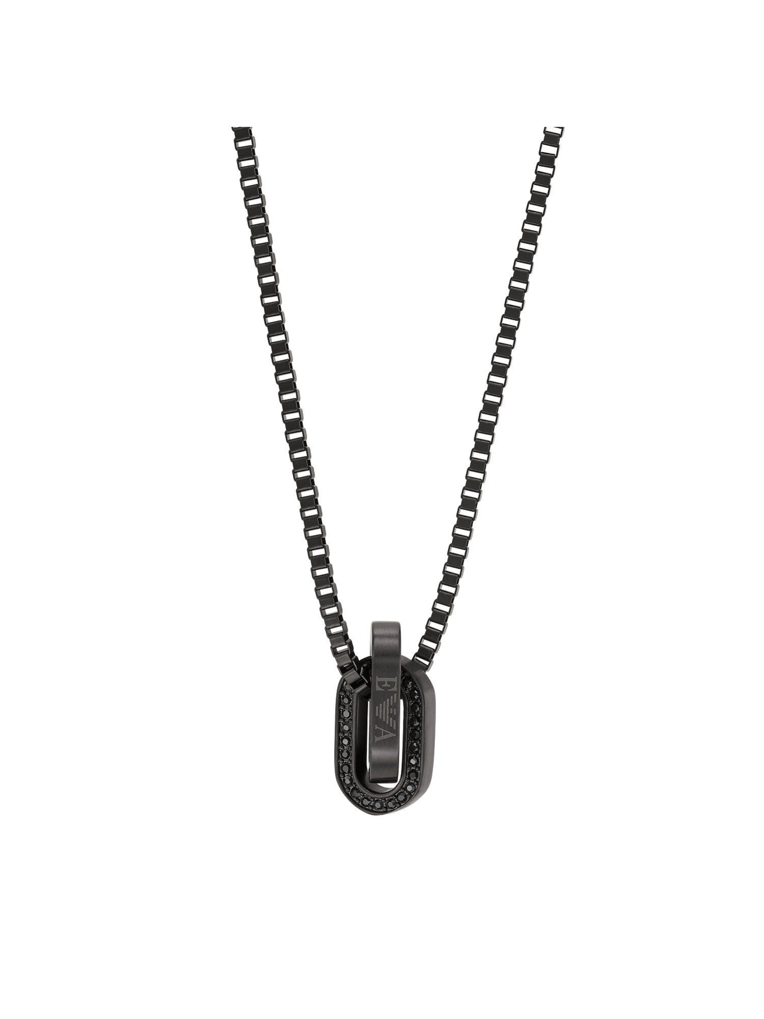 エンポリオ・アルマーニ 腕時計（メンズ） 【SALE／50%OFF】EMPORIO ARMANI EMPORIO ARMANI/(M)SENTIMENTAL NECKLACE EGS2928001 ウォッチステーションインターナショナル アクセサリー・腕時計 ネックレス ブラック【送料無料】