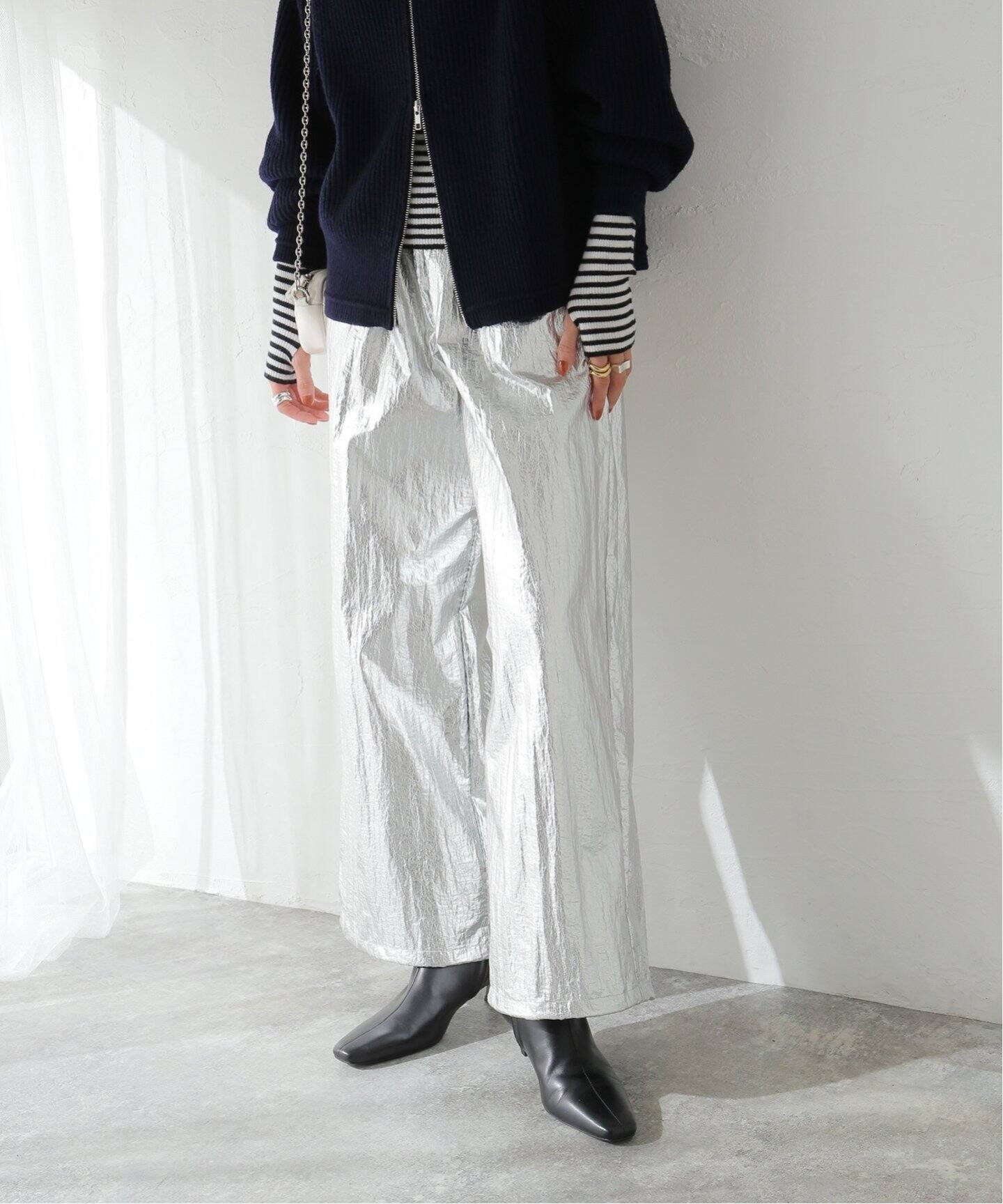 JOURNAL STANDARD シャイニーウェーブパンツ ジャーナル スタンダード パンツ その他のパンツ シルバー【送料無料】のサムネイル