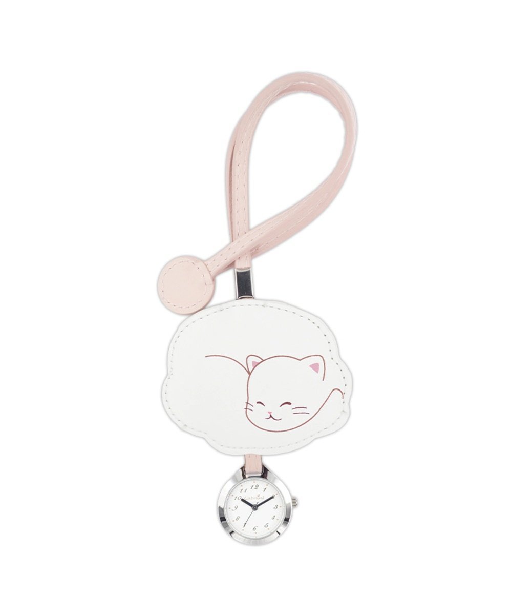 BACKYARD FAMILY catmint おやすみ猫ハングウォッチ ローラ アクセサリー・腕時計 その他のアクセサリー・腕時計 ホワイト