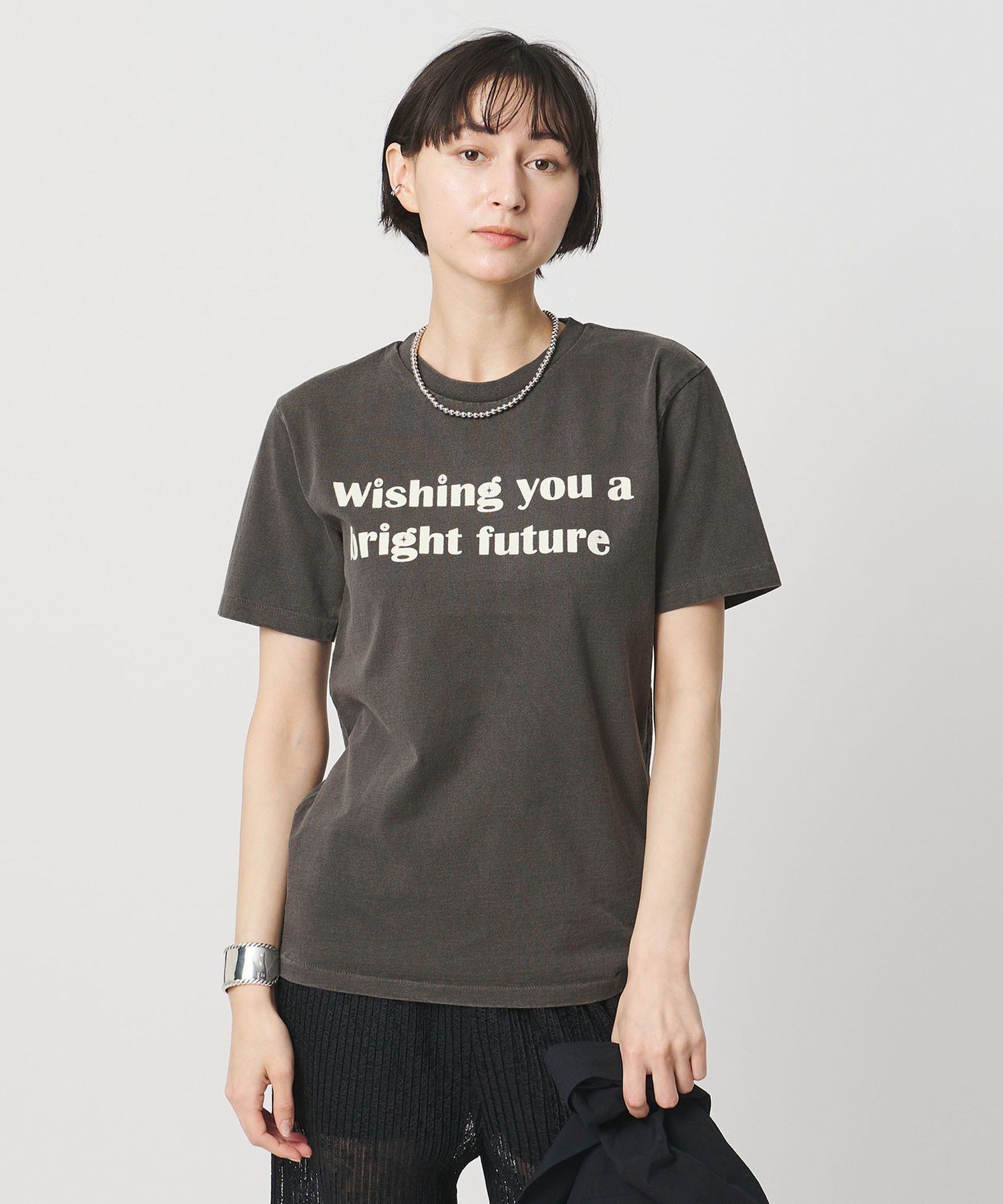 【別注】＜MIXTA＞WHISHING Tシャツ ユナイテッドアローズ トップス カットソー・Tシャツ ブラック