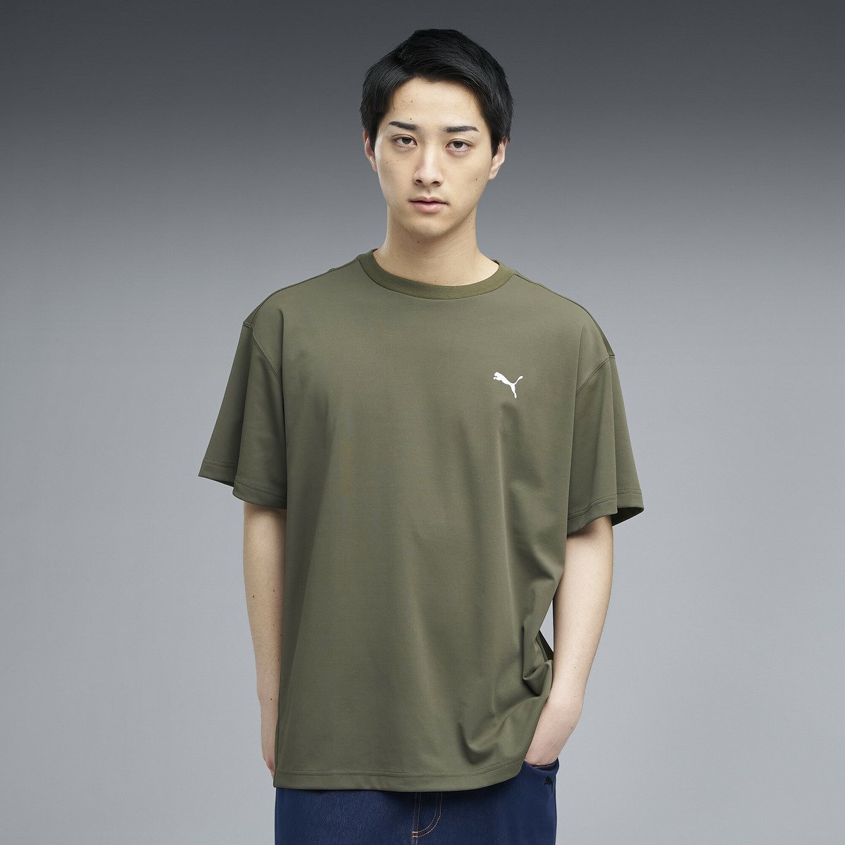 【SALE／30%OFF】PUMA メンズ ESS エレベーテッド クール 半袖 Tシャツ SUMMER SS TEE プーマ トップス カットソー・Tシャツ グリーン