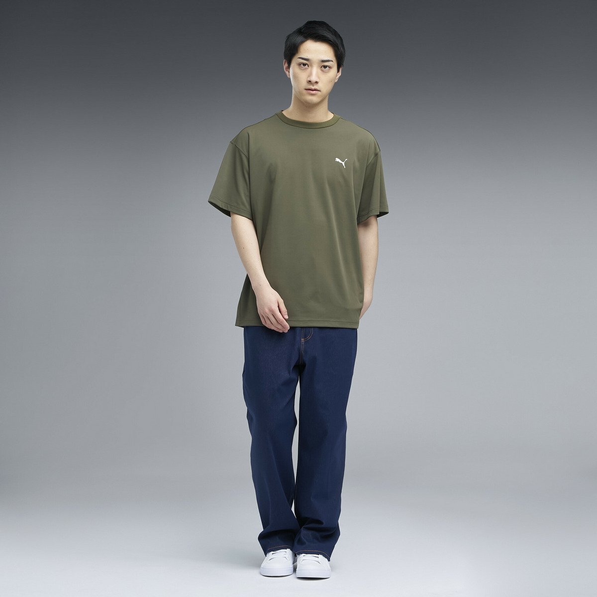 メンズ ESS エレベーテッド クール 半袖 Tシャツ SUMMER SS TEE プーマ トップス カットソー・Tシャツ グリーン