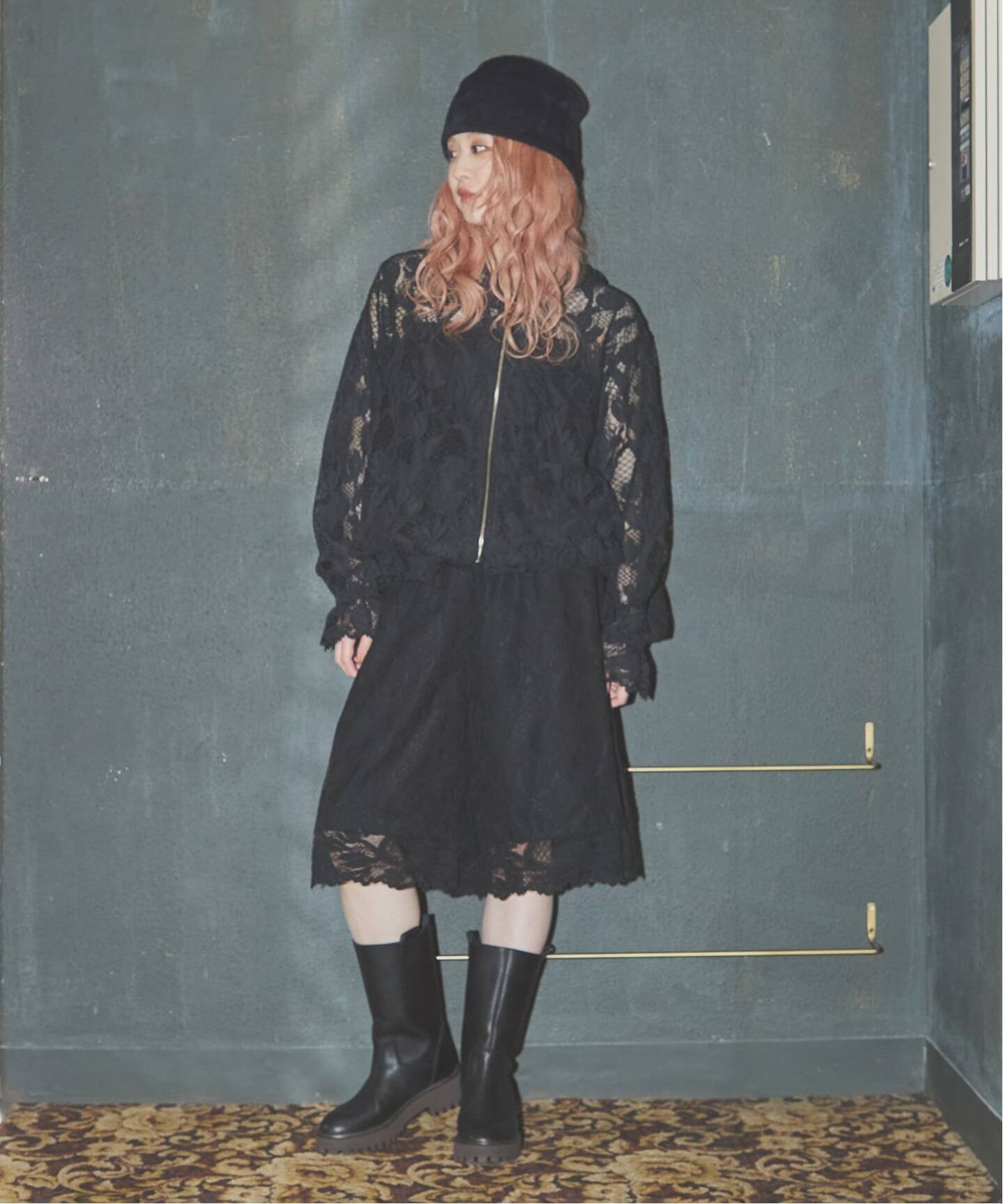 JOURNAL STANDARD 《予約》【SALLY VINTAGE * JOURNAL STANDARD】SALLY LACE HALF PANTS ジャーナル スタンダード パンツ その他のパンツ ホワイト ブラック