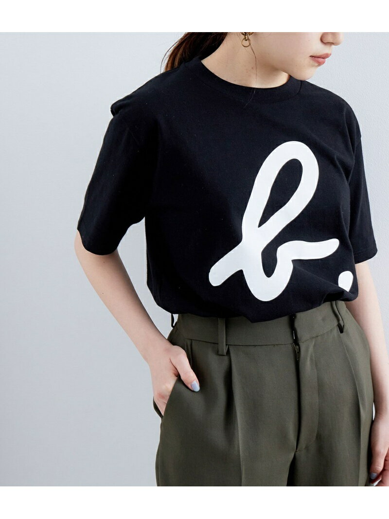 ADAM ET ROPE' 【agnes b. pour ADAM ET ROPE'】T-SHIRTS SERIGRAPHIE アダムエロペ トップス その他のトップス ブラック ホワイト【送料無料】のサムネイル