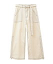 ySALE^50%OFFzCandy Stripper BELTED WIDE PANTS LfBXgbp[ pc ̑̃pc zCgyz