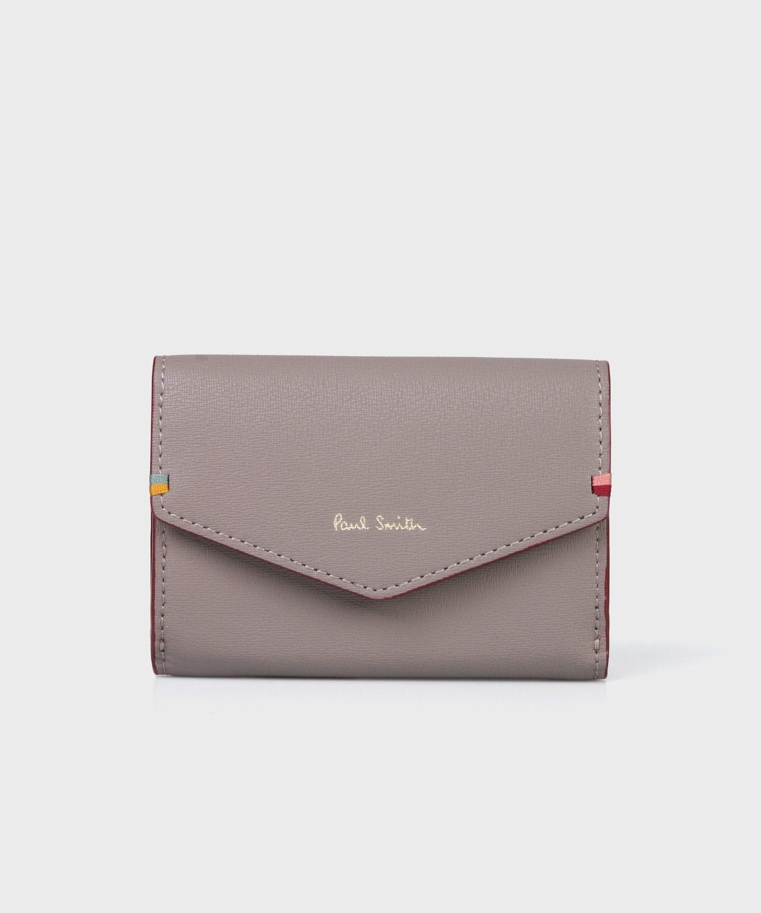 ポールスミス 【SALE／30%OFF】Paul Smith 【公式】ハイライトステッチ 3つ折り財布 ポール・スミス　アウトレット 財布・ポーチ・ケース 財布 ベージュ ピンク パープル ブラック【送料無料】