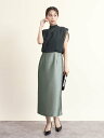 【SALE/33%OFF】FENNEL ツヤジャガードIラインコンビワンピース ヴァン ワンピース・ドレス ドレス ゴールド シルバー【送料無料】