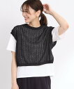 【SALE/30%OFF】Reflect 【夏SALE/手洗い可】メッシュニットベスト リフレクト トップス ニット グレー ブラック【送料無料】