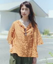 【SALE/30%OFF】studio CLIP ダブルフロントチェックギャザーブラウス スタディオクリップ トップス シャツ・ブラウス ブラック ブルー オレンジ