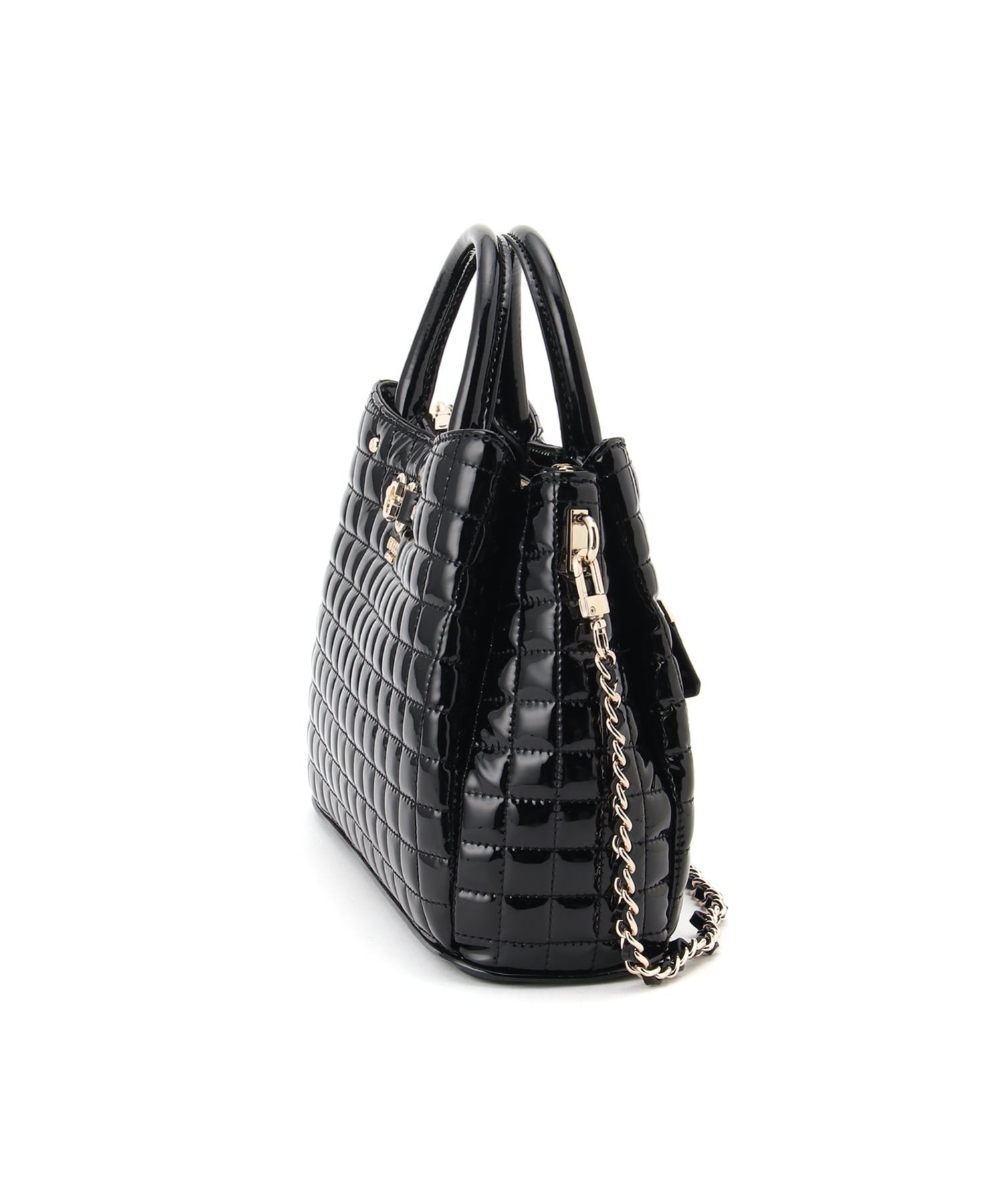 GUESS ショルダーバッグ (W)NADIRA Girlfriend Satchel ゲス バッグ ショルダーバッグ ブラック