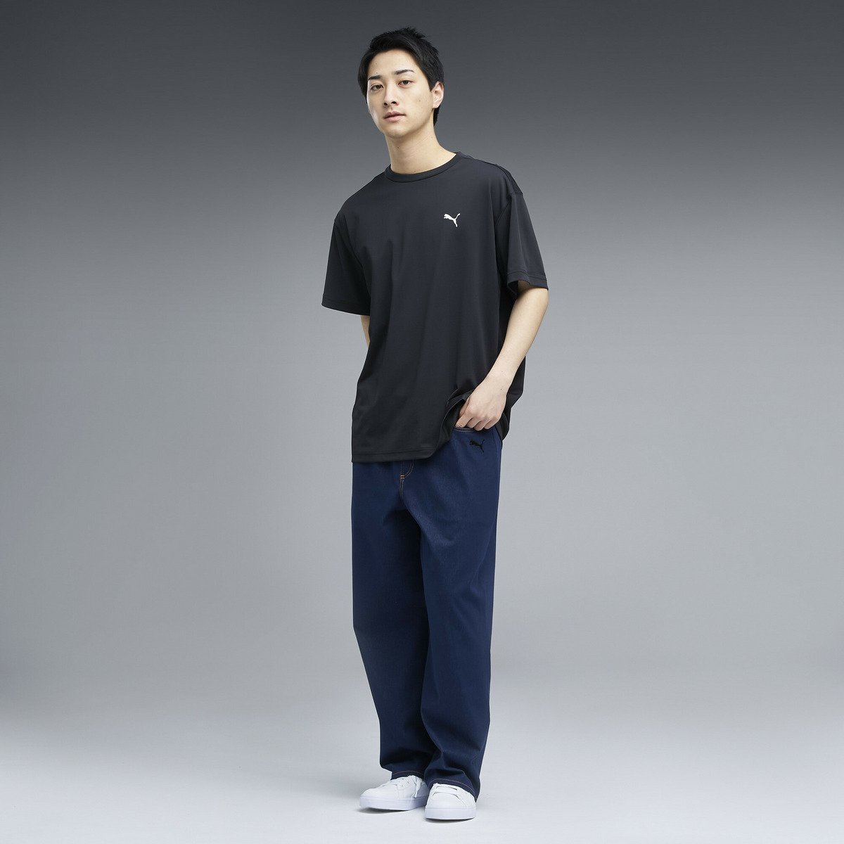 メンズ ESS エレベーテッド クール 半袖 Tシャツ SUMMER SS TEE プーマ トップス カットソー・Tシャツ ブラック