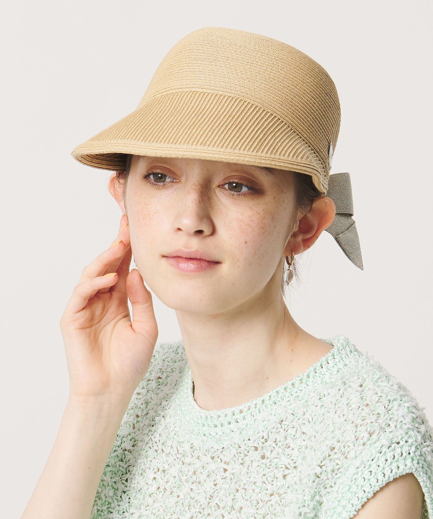 UNITED ARROWS ＜Athena New York＞GLITTER JANET キャップ ユナイテッドアローズ 帽子 キャップ シルバー【送料無料】