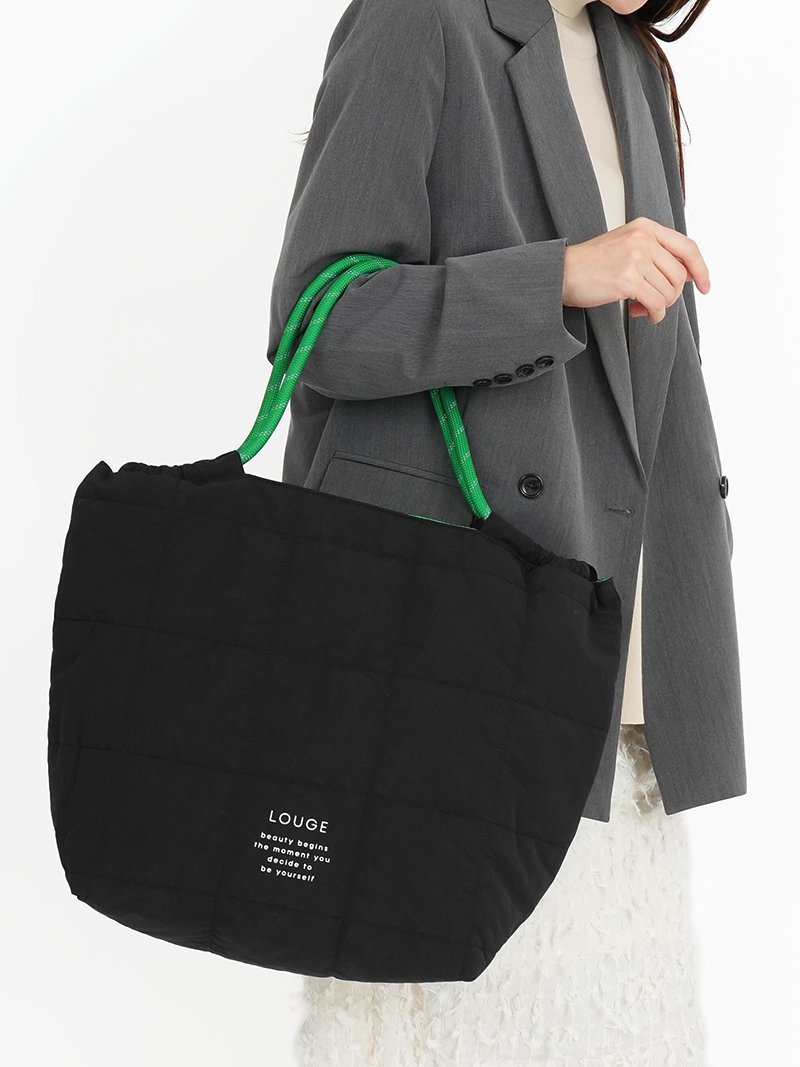 LOUGE 【LOUGE】トートバッグ キルティング アヴェンチュラ バッグ トートバッグ グリーン グレー ブラック【送料無料】