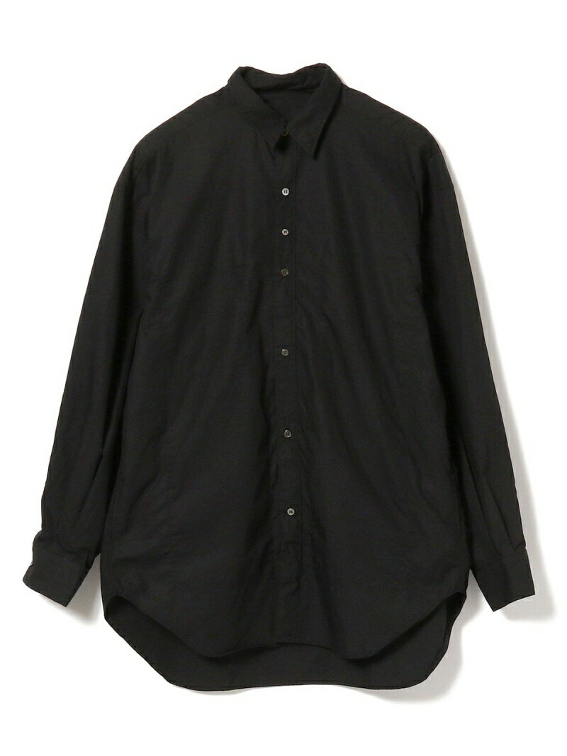 【SALE／70%OFF】BEAMS LIGHTS ハラダマニア / ソリッド トラベル ローカライズドシャツ ビームス アウトレット トップス シャツ・ブラウス ブラック ベージュ【送料無料】