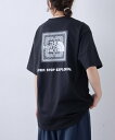 CIAOPANIC TYPY 【THE NORTH FACE】バンダナスクエアロゴ半袖Tee チャオパニックティピー トップス カットソー Tシャツ ブラック ホワイト ブルー【送料無料】