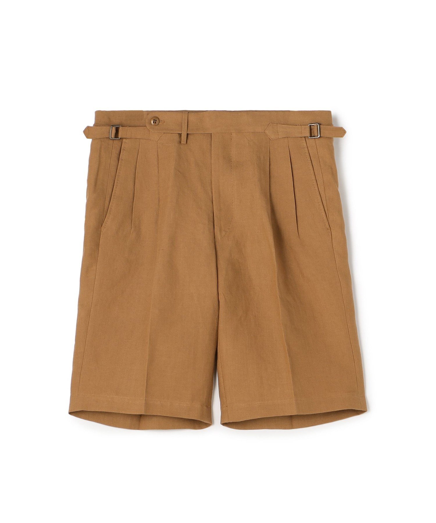 【SALE／40%OFF】TOMORROWLAND MEN ベルジャンリネン 2プリーツショーツ トゥモローランド パンツ その他のパンツ ブルー ブラウン ブラック【送料無料】