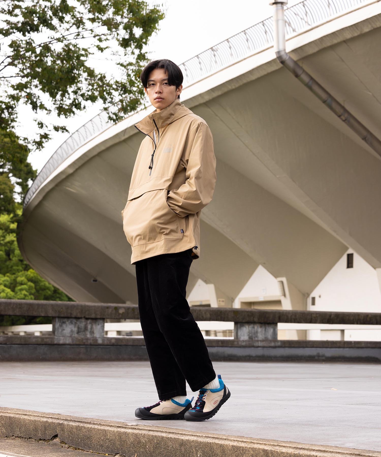 【SALE／30%OFF】KEEN ALL GENDER NYLON ANORAK WS ユニセックス ナイロン アノラッ フーディ キーン トップス スウェット・トレーナー ベージュ【送料無料】