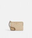 【SALE/62%OFF】COACH OUTLET 【公式】コーナー ジップ リストレット・シグネチャー キャンバス コーチ アウトレット 財布・ポーチ・ケース...