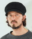 CAMBIO mko12737-Checker Knit Thermo Casquette キャスケット カンビオ 帽子 ハンチング・ベレー帽 ベージュ グレー...