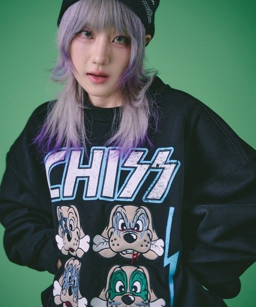 SELECT BRANDS GALFY/ガルフィー ち~っすスウェット(MENS) ジャックローズ トップス スウェット・トレーナー グレー ブラック ホワイト【送料無料】