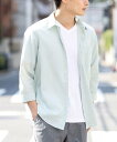 【SALE/40%OFF】a.v.v 【接触冷感/防シワ】さらさらリネン混レギュラーカラーシャツ(7分袖) アー・ヴェ・ヴェ トップス シャツ・ブラウス オレン...