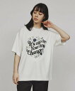 【SALE／10%OFF】tk.TAKEO KIKUCHI ウェーブレタードフラワーTシャツ ティーケータケオキクチ トップス カットソー・Tシャツ ホワイト ブラック【送料無料】