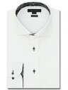 m.f.editorial 形態安定 ストレッチ スタンダードフィット カッタウェイ長袖シャツ 長袖 シャツ メンズ ワイシャツ ビジネス ノーアイロン 形態安...