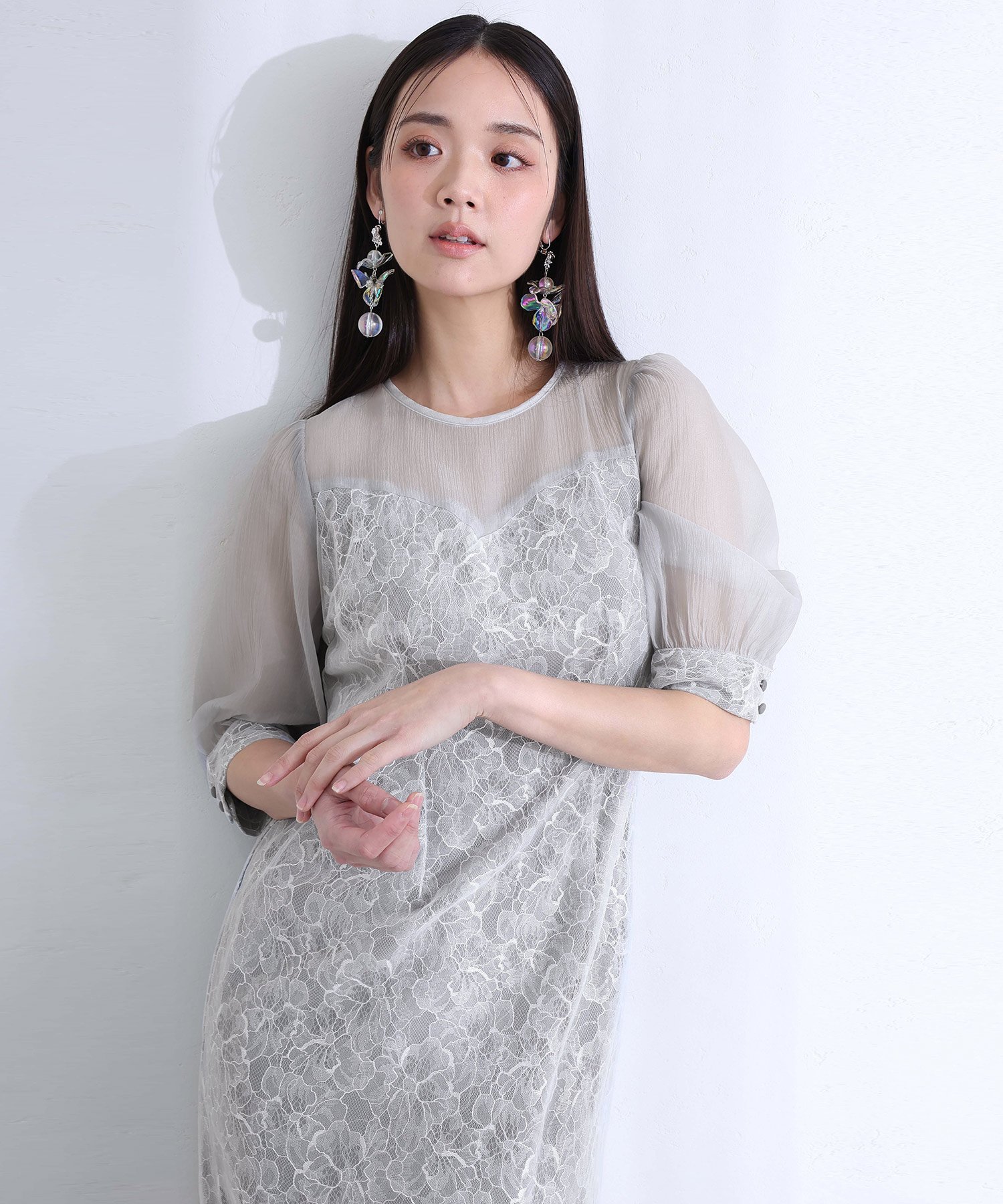 【りんごちゃん】レースボレロ付きオケージョンドレス 結婚式・パーティー・オケージョンドレス】デザインチュール