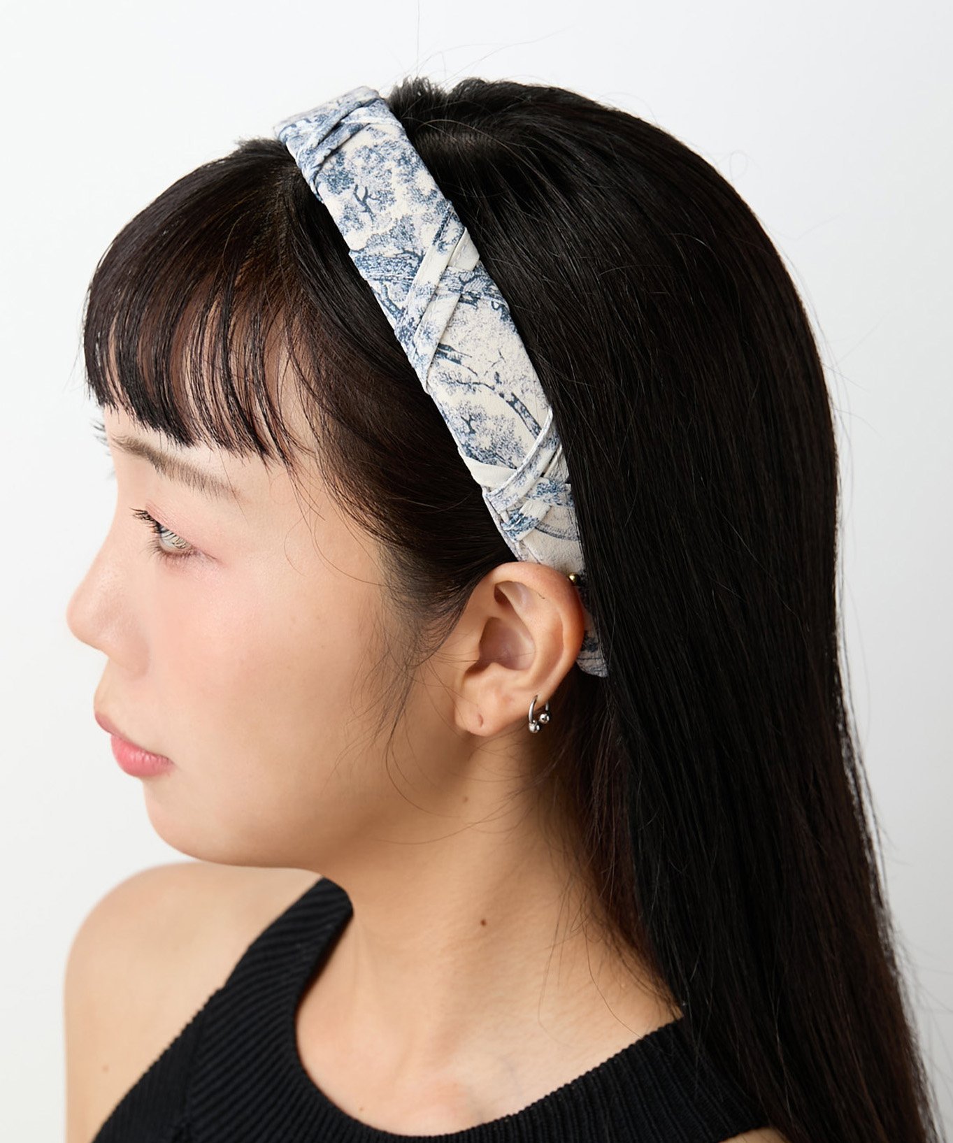 Casselini Casselini(キャセリーニ)アンティークカチューシャ キャセリーニ ヘアアクセサリー カチューシャ・ヘアバンド ブラック ブルー