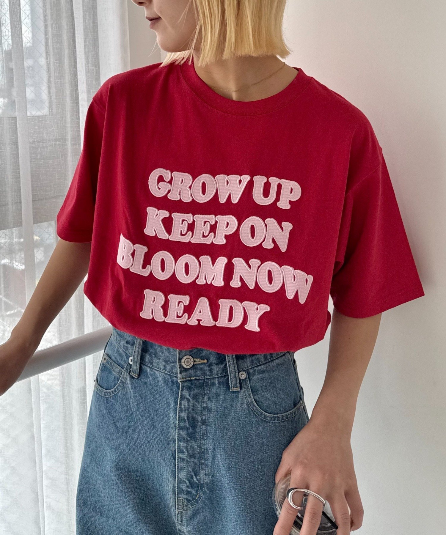【UNISEX】アソート柄アップリケTEE チャオパニックティピー トップス カットソー・Tシャツ ホワイト ネイビー レッド カーキグリーン グレー ブラック