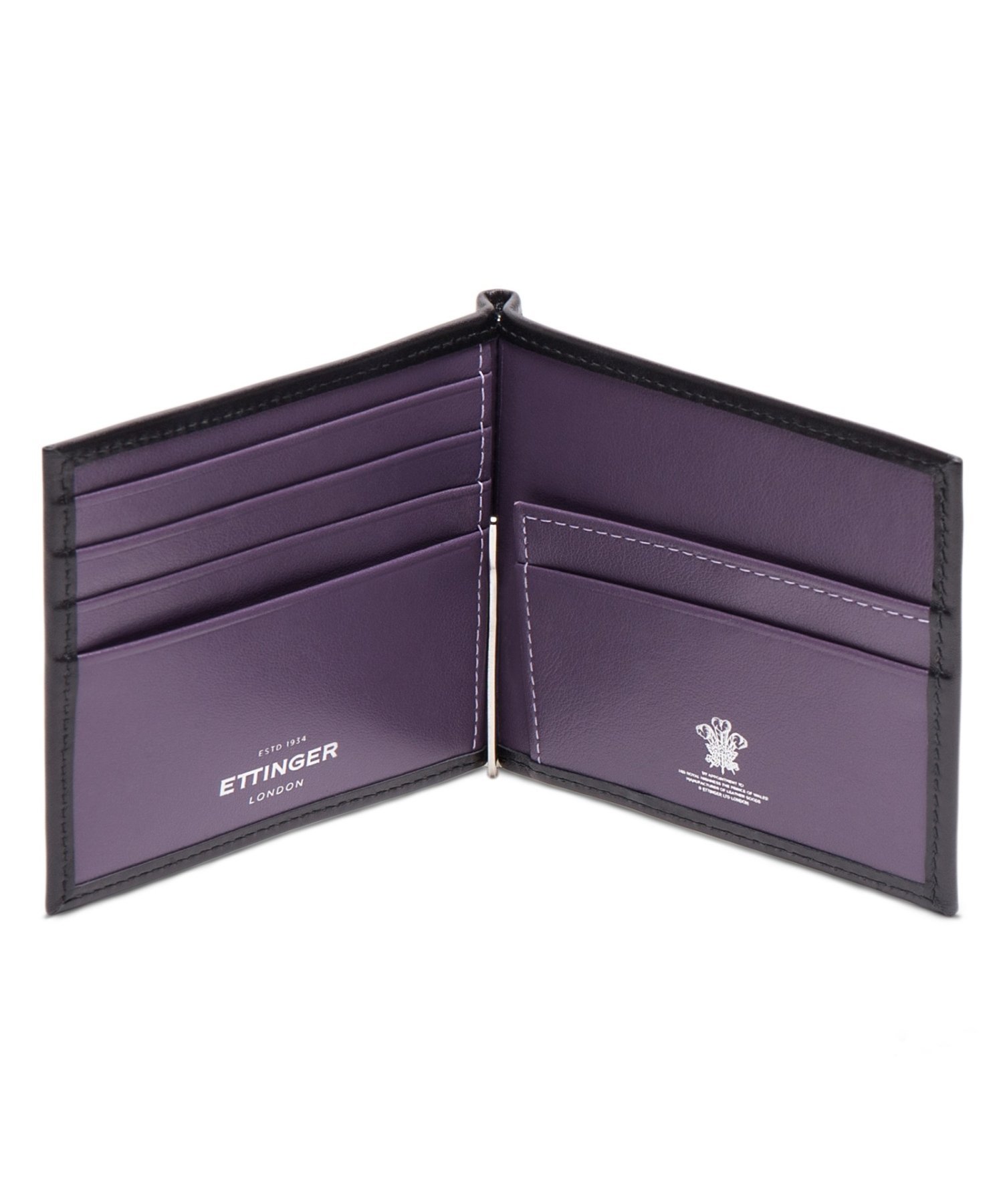 ETTINGER 【公式】ST2194 小銭入れ付マネークリップ エッティンガー 財布・ポーチ・ケース 財布 パープル【送料無料】