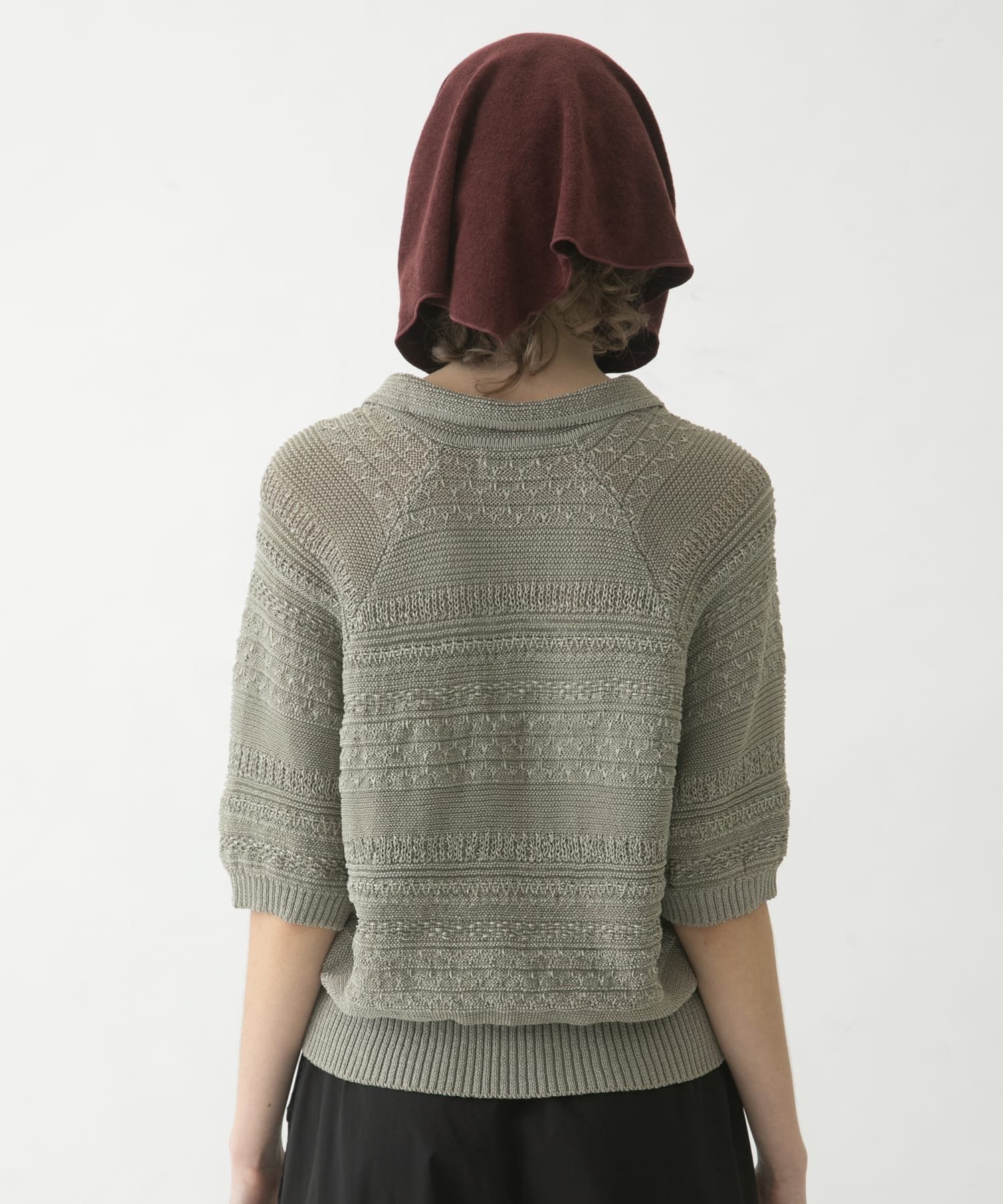 LAATO basket knit ラート トップス ニット ブラック