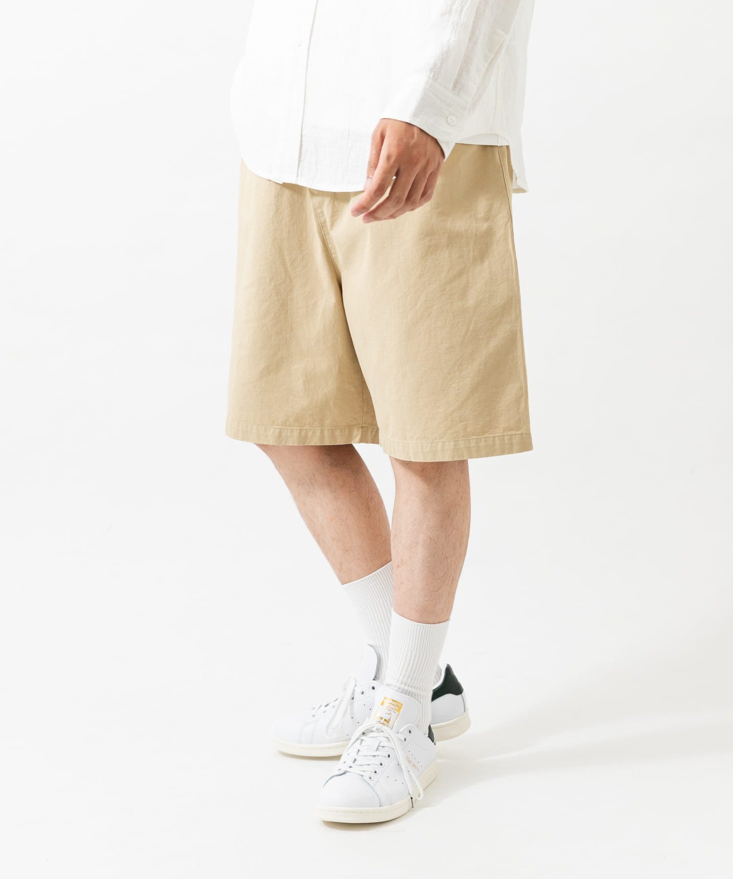 WASHED CHINO EASY SHORTS アーバンリサーチ パンツ その他のパンツ ベージュ ブラック