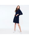【SALE/30%OFF】LACOSTE ポリエステルサージポロワンピース ラコステ ワンピース シャツワンピース ネイビー【送料無料】