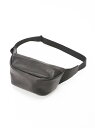 PATRICK STEPHAN PATRICK STEPHAN / Leather waist bag 039 demi cercle 039 19 デミサークル レザー ボディバッグ ウエストポーチ パトリック ステファン バッグ ボディバッグ ウエストポーチ ブラック【送料無料】