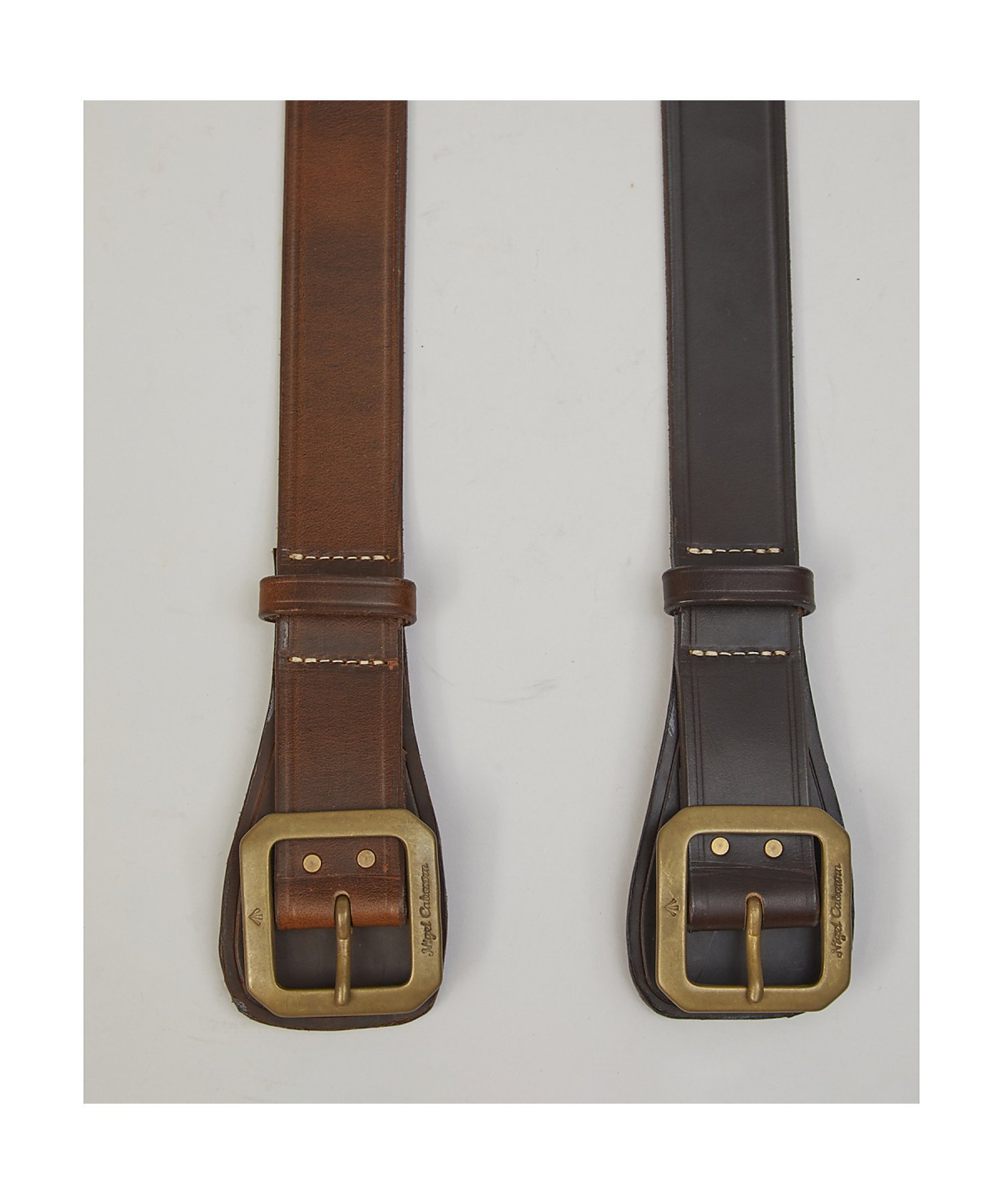 Nigel Cabourn MAN / ギャリソンベルト - ピートレーベル ナイジェル・ケーボン ファッション雑貨 ベルト ブラウン【送料無料】