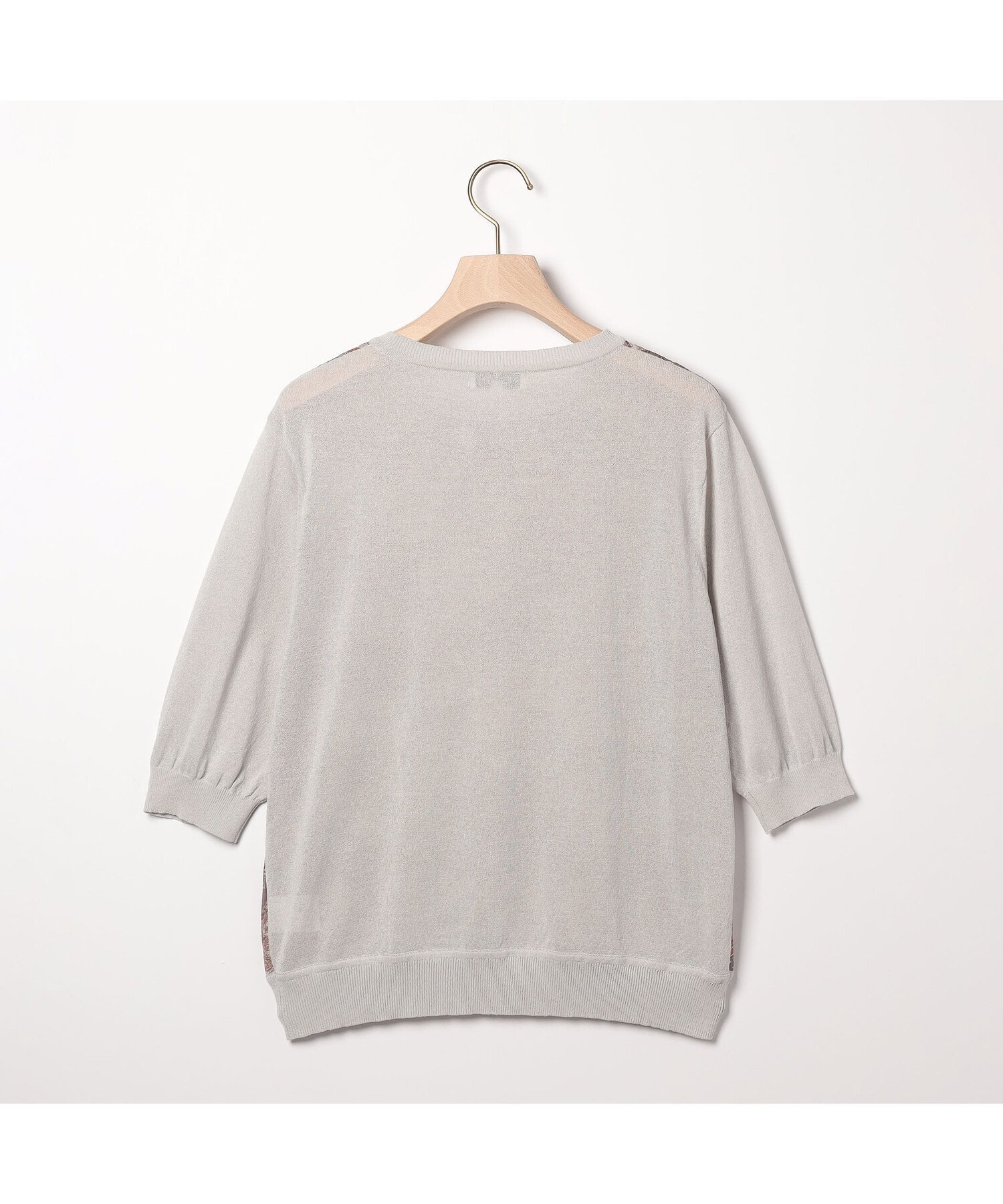 SCAPA ロコンニットプルオーバー スキャパ トップス ニット グリーン グレー