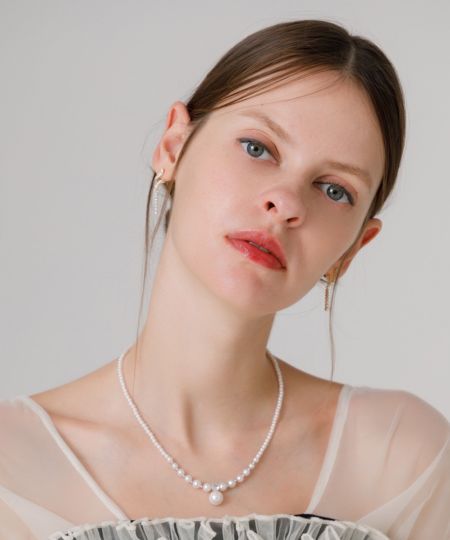 【SALE／20%OFF】Leja LEJA-エレガントパールビジューネックレス 結婚式 レディース オケージョン レジャ アクセサリー・腕時計 ネックレス ホワイト【送料無料】
