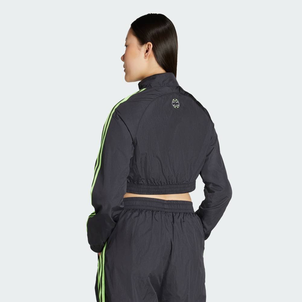 【SALE／20%OFF】adidas 【公式】アディダス adidas チームガイスト アディカラー クロップド トラックトップ アディダス トップス その他のトップス ブラック【送料無料】