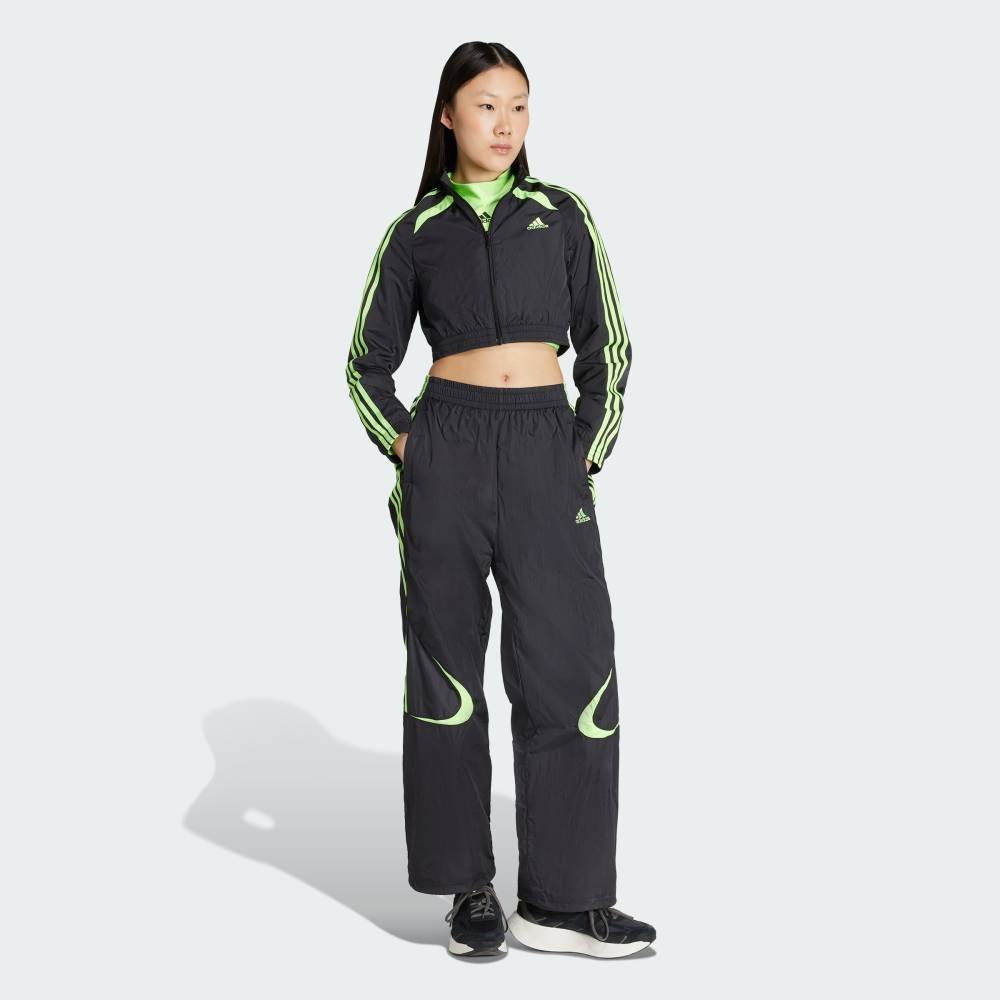【SALE／20%OFF】adidas 【公式】アディダス adidas チームガイスト アディカラー クロップド トラックトップ アディダス トップス その他のトップス ブラック【送料無料】