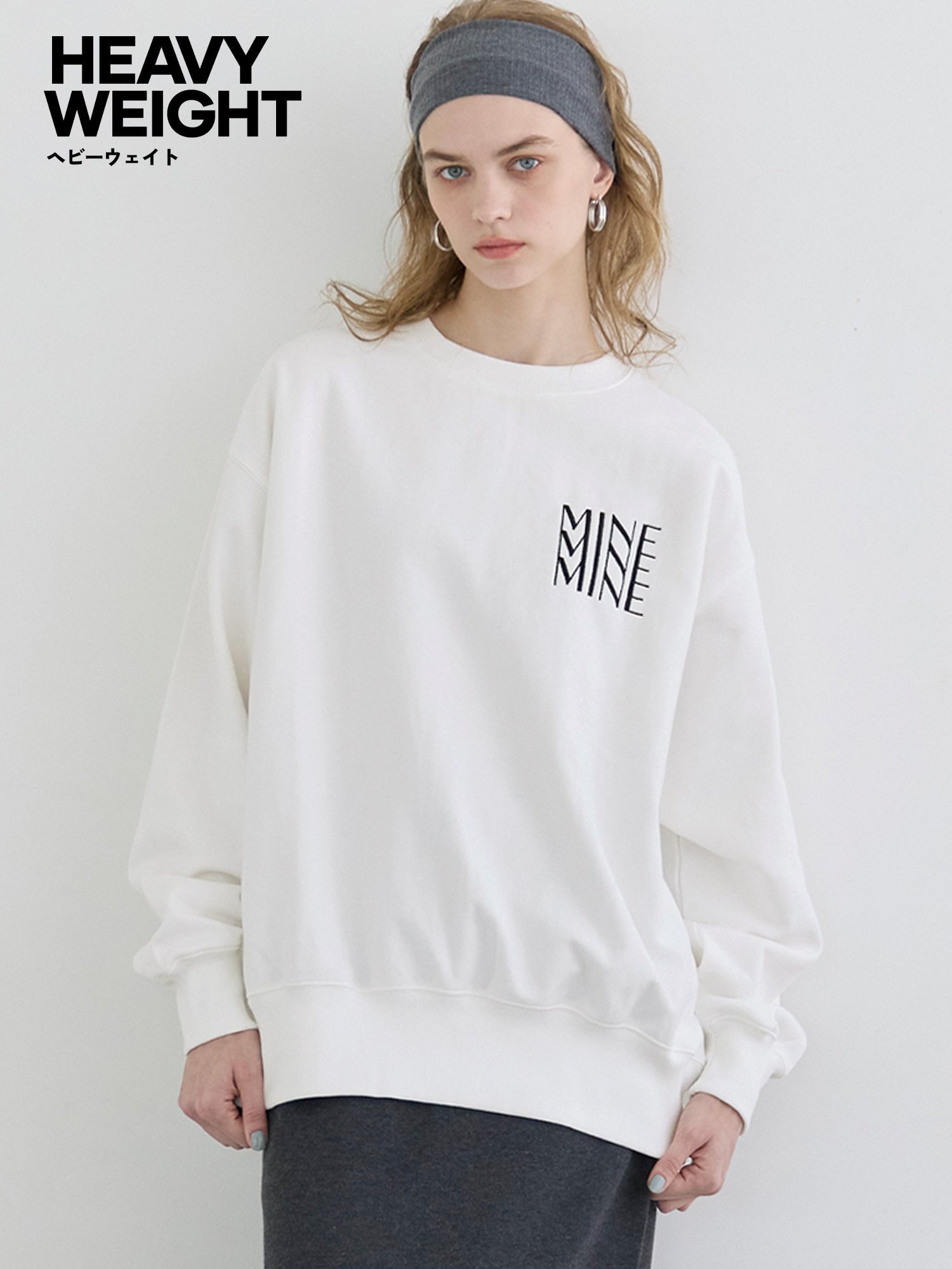 coca ヘビーウェイト裏毛ロゴスウェット コカ トップス スウェット・トレーナー グレー ホワイト ブラックのサムネイル