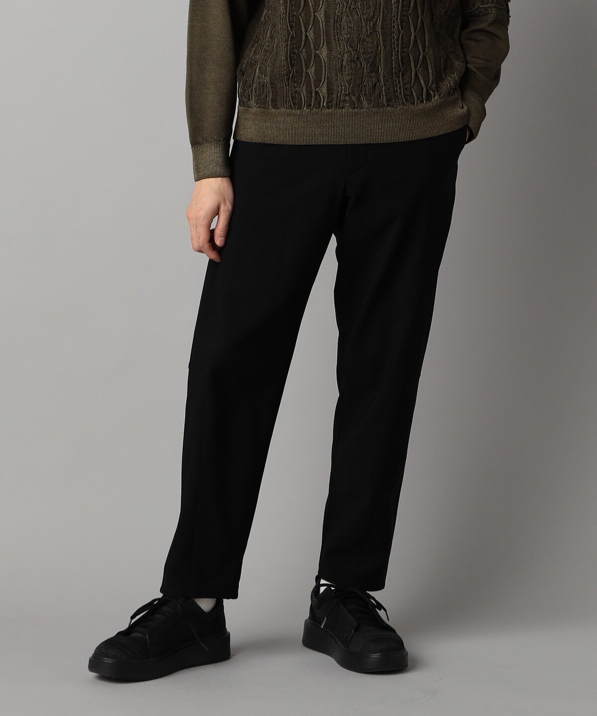 【SALE／40%OFF】β MEN 【裏起毛】ツイル テーパードパンツ コムサメン パンツ スラックス・ドレスパンツ カーキグリーン ブラック ネイビー【送料無料】