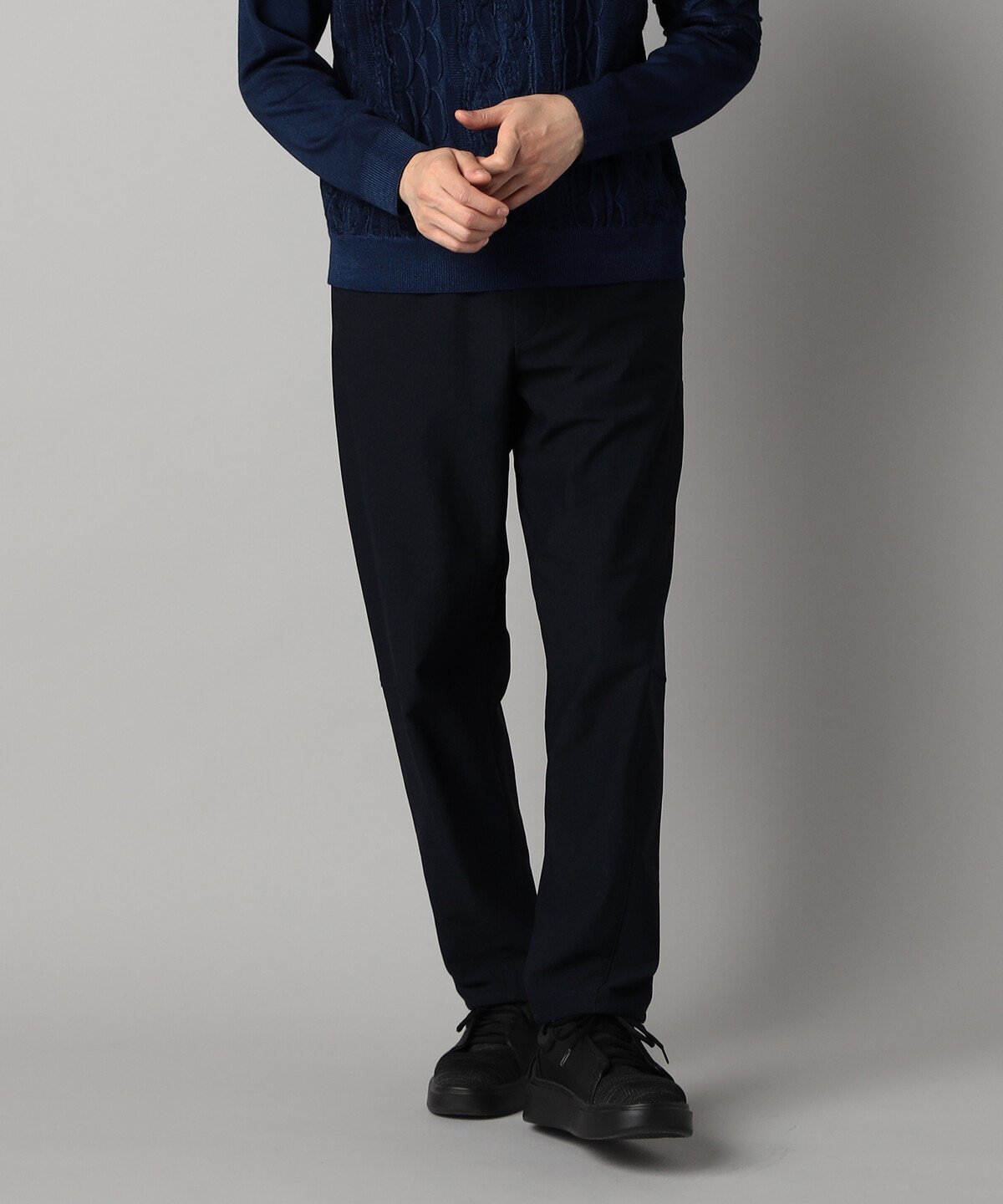 【SALE／40%OFF】β MEN 【裏起毛】ツイル テーパードパンツ コムサメン パンツ スラックス・ドレスパンツ カーキグリーン ブラック ネイビー【送料無料】